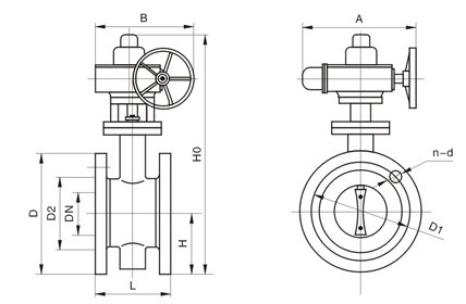 法蘭蝶閥和對接夾緊蝶閥的區(qū)別(圖1) 開維喜閥門