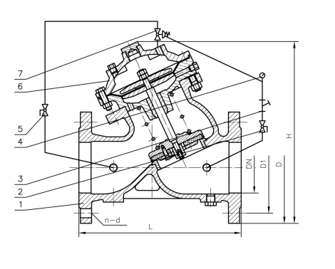 AX742X消防安全持壓泄壓閥使用說明書-工作原理(圖1) AX742X消防安全持壓泄壓閥使用說明書-工作原理(圖1)