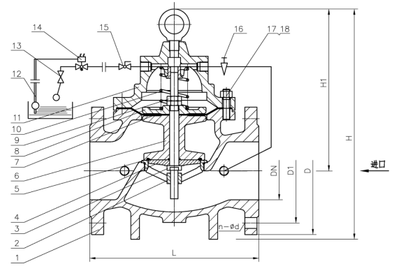 106X電動(dòng)遙控浮球閥使用說(shuō)明書(shū)-工作原理(圖1) 106X電動(dòng)遙控浮球閥使用說(shuō)明書(shū)-工作原理(圖1)