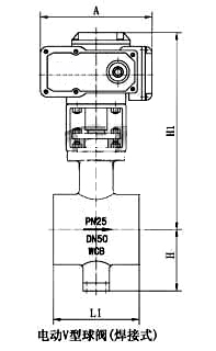 電動(dòng)法蘭型V型切斷球閥(圖2) 電動(dòng)法蘭型V型切斷球閥(圖2)