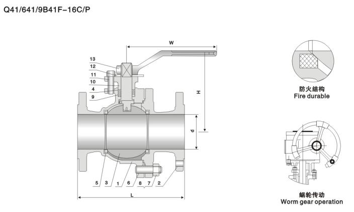 不銹鋼浮動球閥(圖1) 不銹鋼浮動球閥(圖1)